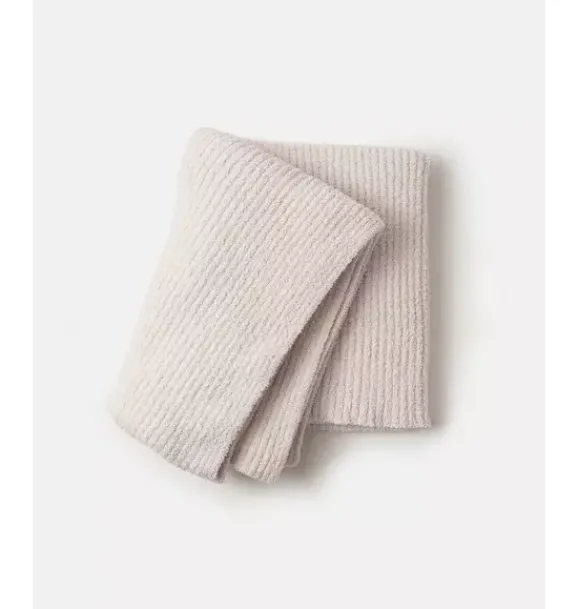 Janie and Jack Nursery|Blankets And Quilts-Ribbed Blanket Fuzzy ecru