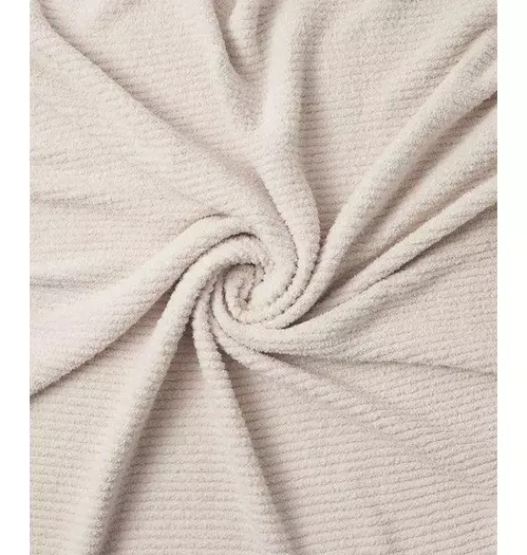 Janie and Jack Nursery|Blankets And Quilts-Ribbed Blanket Fuzzy ecru