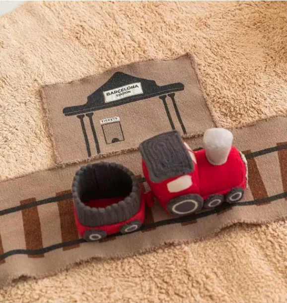 Janie and Jack Development Toys-Ride & Roll Train beige