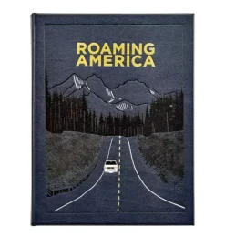Janie and Jack Books-ROAMING AMERICA  LEATHER EDITION navy