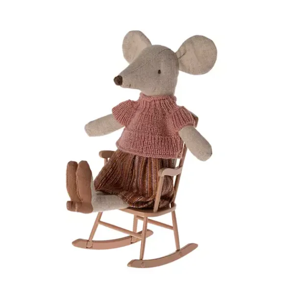 Janie and Jack Dolls-Rocking chair, Mouse - dark powder