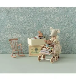 Janie and Jack Dolls-Rocking chair, Mouse - dark powder