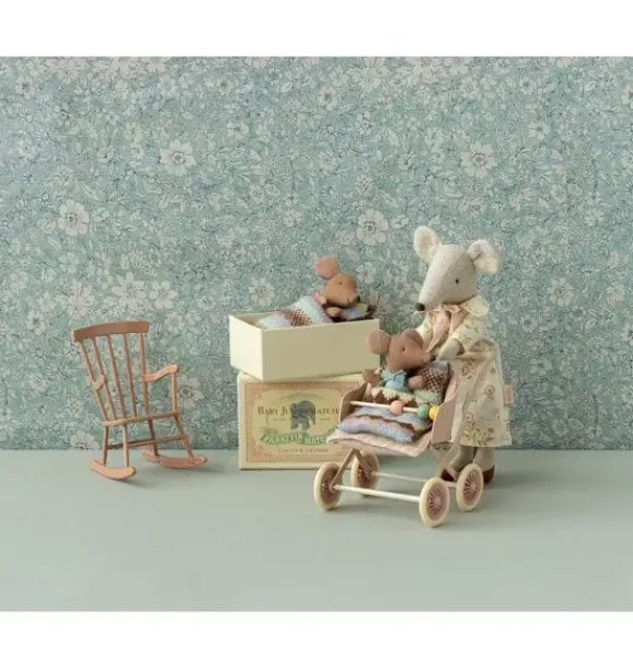 Janie and Jack Dolls-Rocking chair, Mouse - dark powder