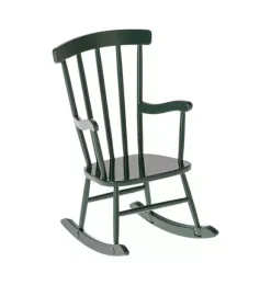 Janie and Jack Dolls-Rocking Chair, Mouse - dark green
