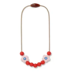 Janie and Jack Kids Accessories|Jewelry-Rose Daisy Sensory Necklace red