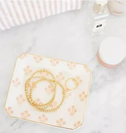 Janie and Jack Desk Accessories-Rose Floral Trinket Tray multi