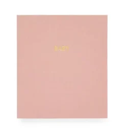 Janie and Jack Desk Accessories-Rose Linen Baby Book multi