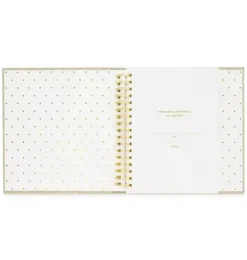 Janie and Jack Desk Accessories-Rose Linen Baby Book multi