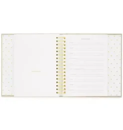 Janie and Jack Desk Accessories-Rose Linen Baby Book multi