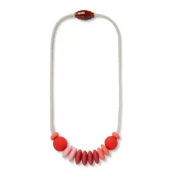 Janie and Jack Jewelry|Kids Accessories-Rose Sensory Necklace red