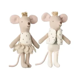 Janie and Jack Dolls-Royal twin mice, Little sister and brother in matchbox multi
