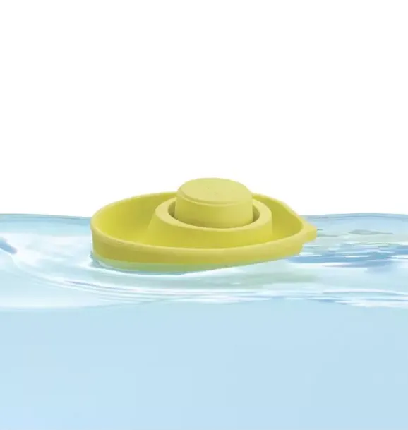 Janie and Jack Bath Toys-RUBBER CONVERTIBLE BOAT – PASTEL GREEN multi