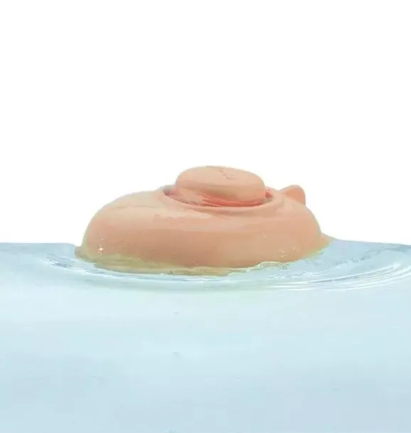 Janie and Jack Bath Toys-RUBBER CONVERTIBLE BOAT – PASTEL ORANGE multi