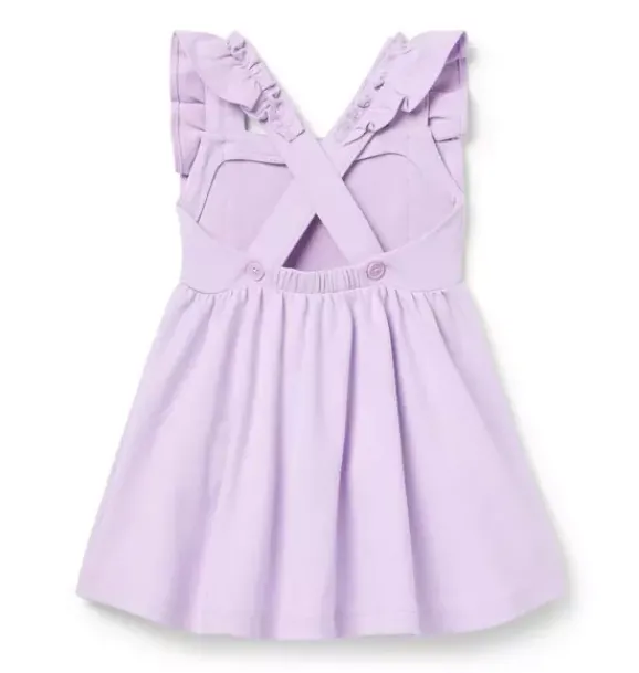 Janie and Jack Dresses-Ruffle Ponte Dress blooming orchid