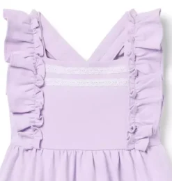Janie and Jack Dresses-Ruffle Ponte Dress blooming orchid