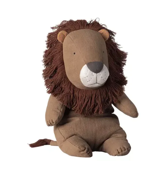 Janie and Jack Stuffed Animals-Safari friends, Lion, Big / Default Title multi