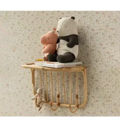 Janie and Jack Stuffed Animals-Safari friends, Medium panda black/white
