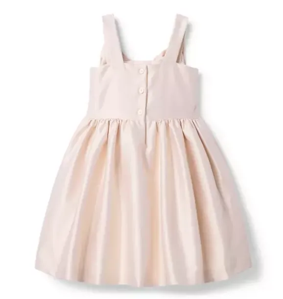 Janie and Jack Dresses-Satin Bow Gala Dress light pink
