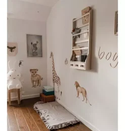 Janie and Jack Wallpaper-Savanna Animals Wonderland Wall Decal Set multi