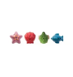 Janie and Jack Bath Toys-Sea Life Bath Set multi