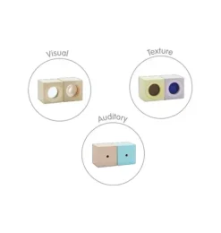 Janie and Jack Development Toys-Sensory Blocks multi