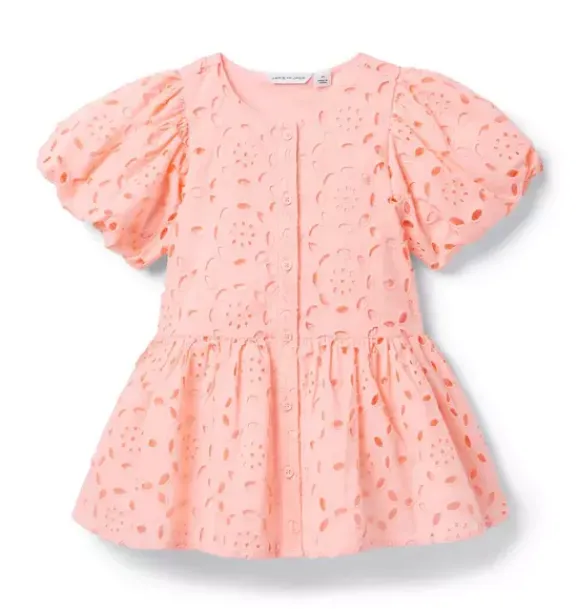 Janie and Jack Dresses-Serena Williams x Peach Point Matching Dress peach pink