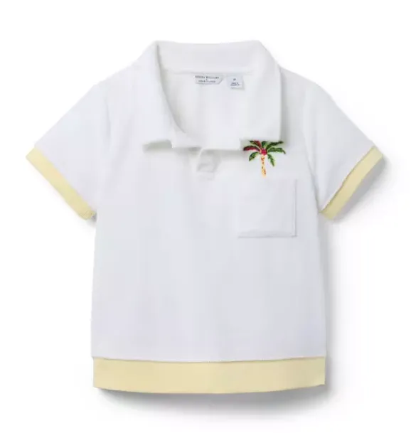 Janie and Jack Polos|Matching Sets-Serena Williams x Palm Terry Polo white