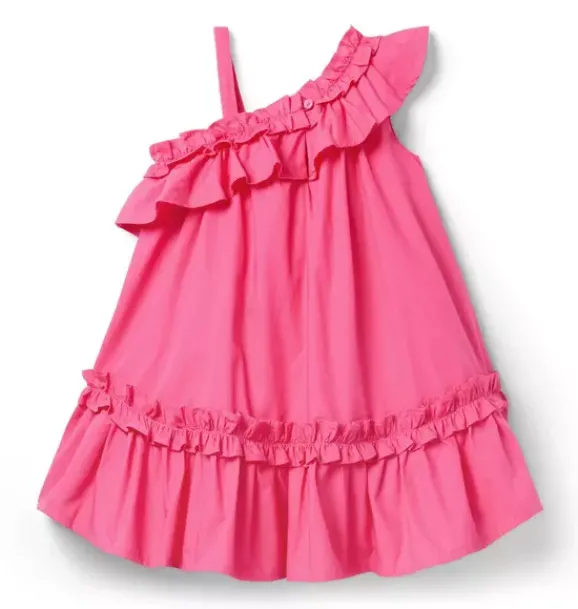 Janie and Jack Dresses-Serena Williams x Ruffle Rally Dress bold pink