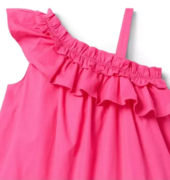 Janie and Jack Dresses-Serena Williams x Ruffle Rally Dress bold pink