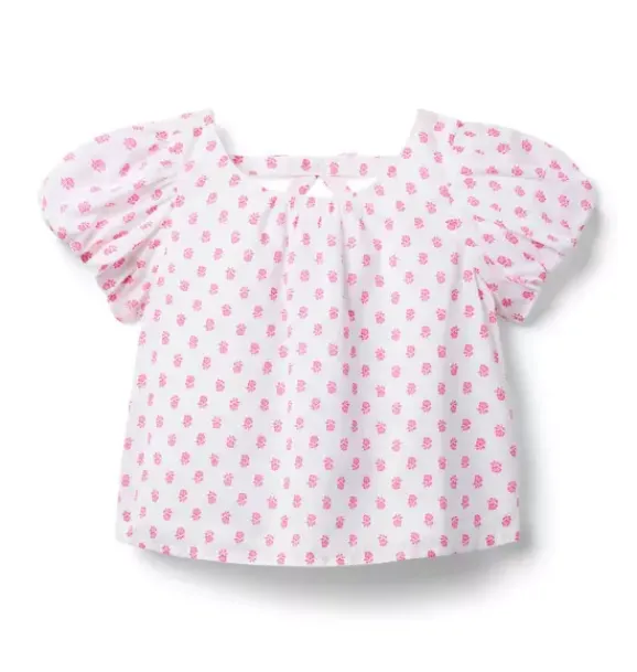 Janie and Jack Short Sleeve Tops|Matching Sets-Serena Williams x The G.O.A.T Top bold pink floral