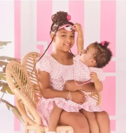 Janie and Jack Short Sleeve Tops|Matching Sets-Serena Williams x The G.O.A.T Top bold pink floral