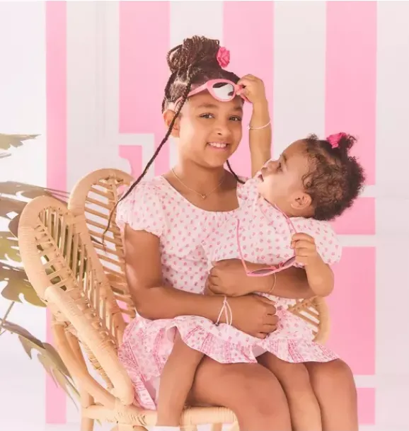 Janie and Jack Short Sleeve Tops|Matching Sets-Serena Williams x The G.O.A.T Top bold pink floral