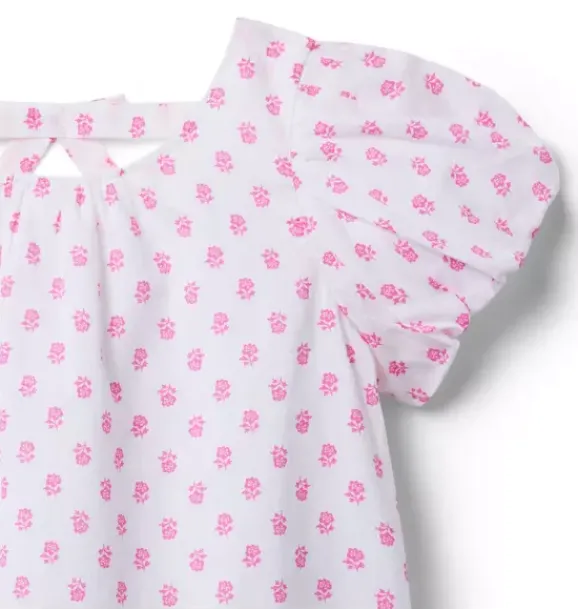 Janie and Jack Short Sleeve Tops|Matching Sets-Serena Williams x The G.O.A.T Top bold pink floral