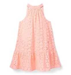 Janie and Jack Dresses-Serena Williams x Women&rsquo;s Peach Point Matching Dress peach pink