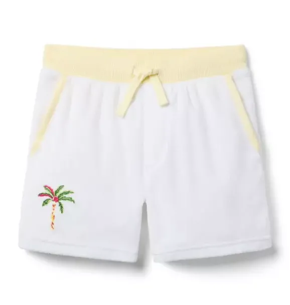 Janie and Jack Shorts|Matching Sets-Serena Williams x Palm Terry Short white