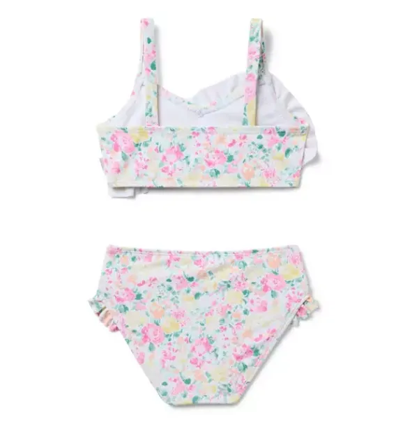 Janie and Jack Two-pieces|Girl-Serena Williams x Floral Flair Recycled Swimsuit white floral