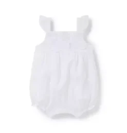 Janie and Jack One-pieces & Rompers-Serena Williams x Flower Baby Romper white