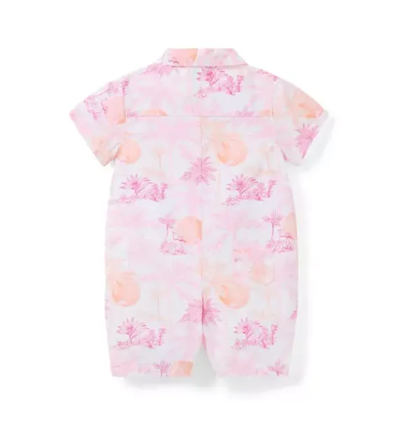 Janie and Jack One-pieces & Rompers-Serena Williams x Toile Tour Baby Romper perfect pink toile