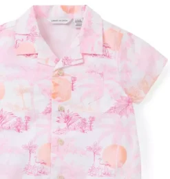 Janie and Jack One-pieces & Rompers-Serena Williams x Toile Tour Baby Romper perfect pink toile