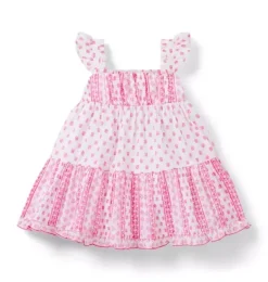 Janie and Jack Dresses-Serena Williams x The G.O.A.T Baby Dress bold pink floral