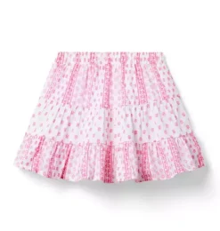 Janie and Jack Matching Sets|Skirts & Shorts-Serena Williams x The G.O.A.T Skirt bold pink floral