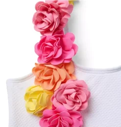 Janie and Jack One-pieces|Girl-Serena Williams x Rosette Recycled Swimsuit white
