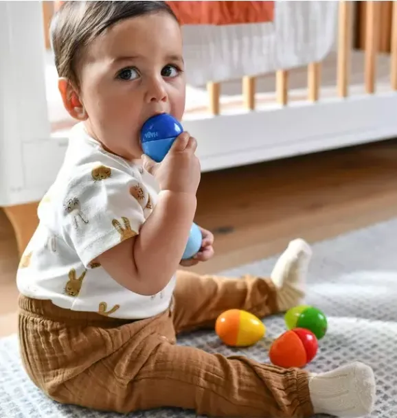 Janie and Jack Musical Instruments|Development Toys-Set of 5 Wooden Musical Eggs multi-color