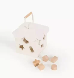 Janie and Jack Development Toys-Shape Sorter ivory