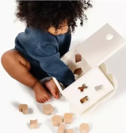 Janie and Jack Development Toys-Shape Sorter ivory
