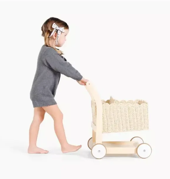 Janie and Jack Playroom-Shopping Trolley natural