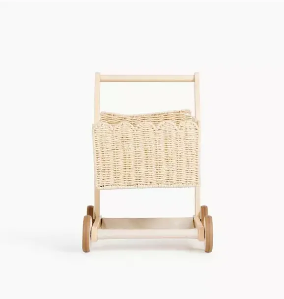 Janie and Jack Playroom-Shopping Trolley natural