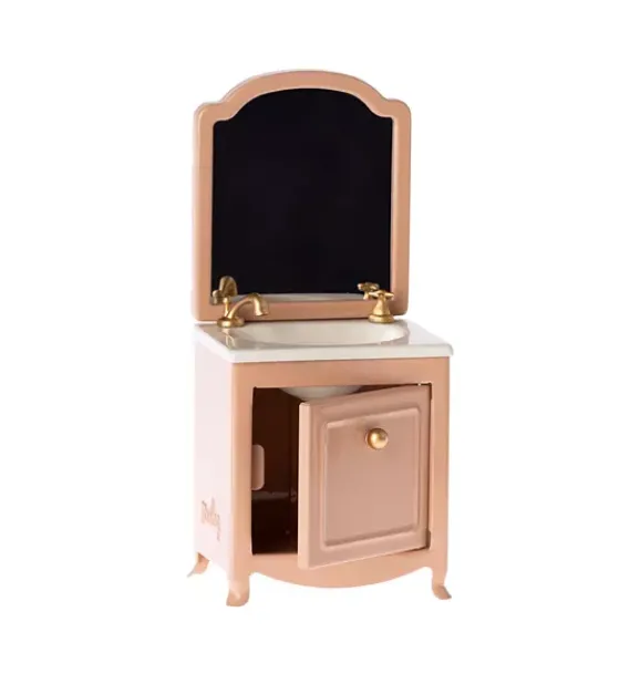 Janie and Jack Dolls-Sink Dresser, Mouse - dark powder