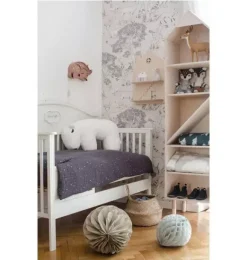 Janie and Jack Wallpaper-Sketchbook Animals Wallpaper white