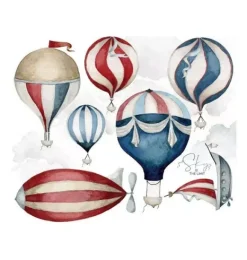 Janie and Jack Wallpaper-Sky is the Limit Balloon Wall Decal Set multi